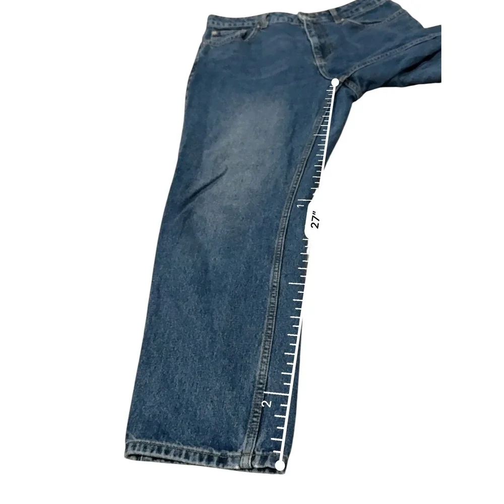 We The Free Free People Jeans Womens 31 Blue High Rise Mom Tapered Rigid Denim